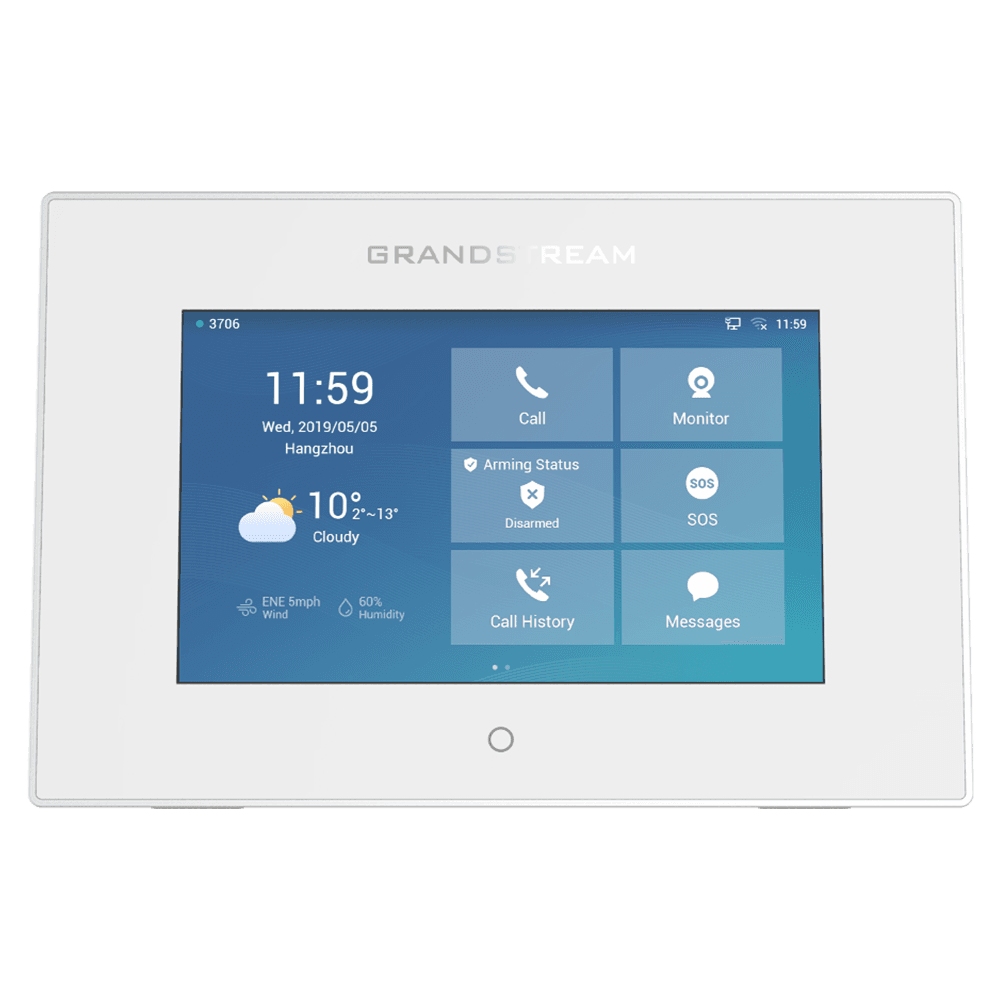 Grandstream GSC3570 – Stație de interfonie și control acces IP cu ecran tactil 7", Wi-Fi și PoE