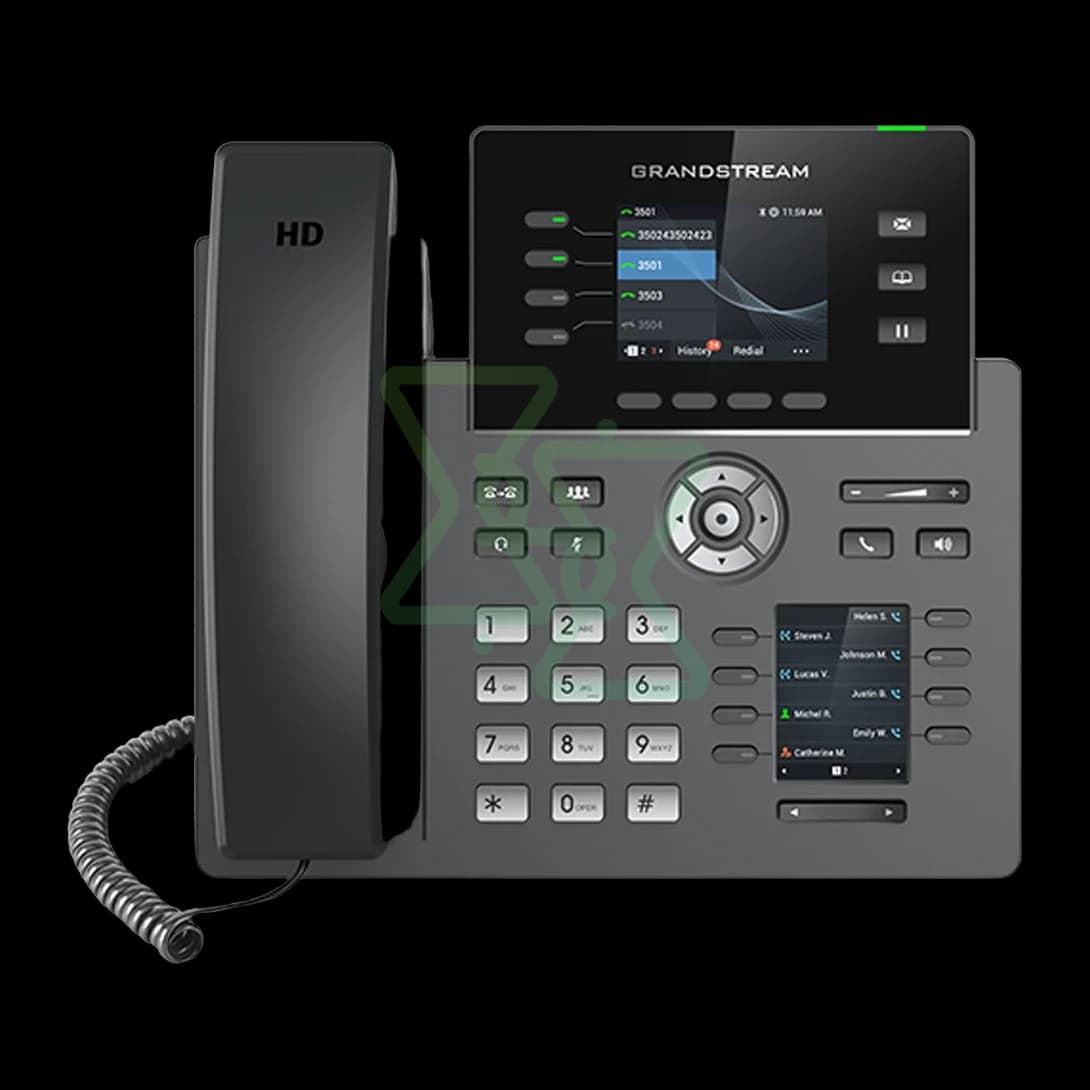 Grandstream GRP2614 – Telefon IP profesional cu 4 linii, Wi-Fi, Bluetooth și porturi Gigabit
